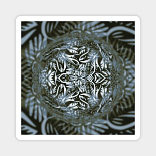 Goth Roses Vines Tattoo Pattern Magnet