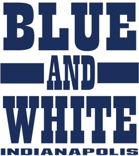 Indy LYFE Blue and White Indianapolis True Football Colors! Magnet