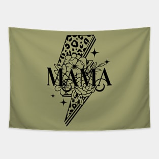 MAMA Light bolt Floral Leopard print Mother's Day Vintage Tapestry