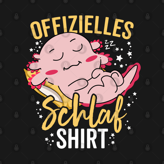 Offizielles Schlafshirt - Official Axolotl Pyjamas Sleep by Boneworkshop