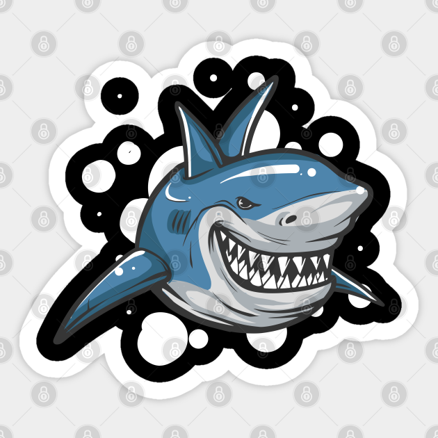 Shark - Shark - Sticker | TeePublic