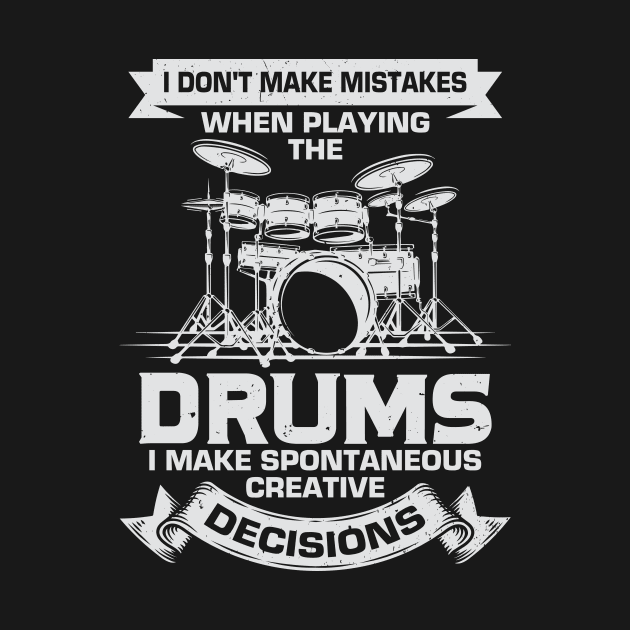 Funny Drums Music Percussionist Drummer Gift by Dolde08