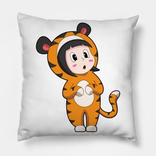 Tiger Girl Costume Pillow