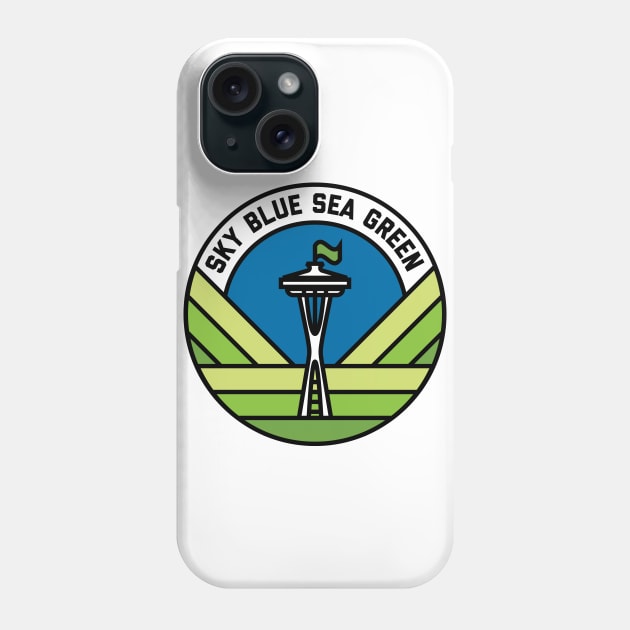 Sky Blue Sea Green Phone Case by ChrisSequeira