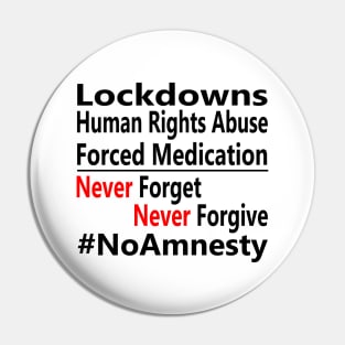 #NoAmnesty Pin