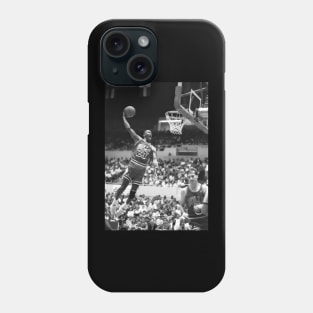 BASKETBALLART -JORDAN BLACK WHITE 17 Phone Case