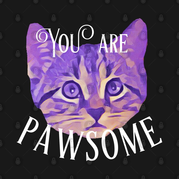 You are Pawsome-Purple Kitty by wildjellybeans