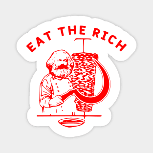 Eat The Rich Marx Döner Kebab Socialist Magnet