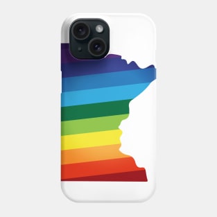 Minnesota Rainbow Flag LGBT Pride Phone Case