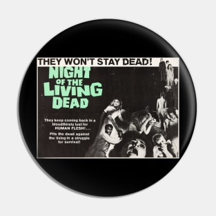 Night of the Living Dead Poster Pin