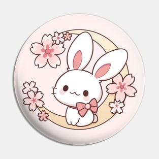 Sakura Moon Bunny | Kawaii Pin