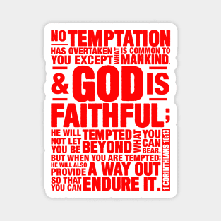 1 Corinthians 10:13 Magnet