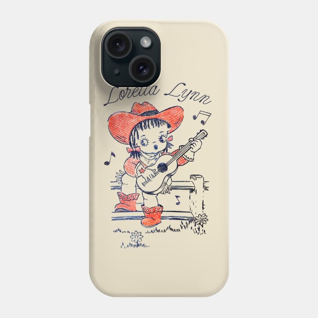 Loretta Lynn / Retro Style Country Fan Design Phone Case by DankFutura