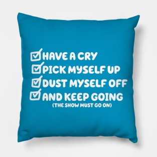 Bluey Mental Health Checklist Design Pillow