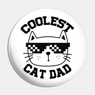 Coolest cat dad Pin