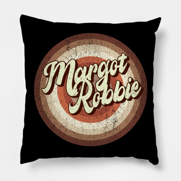 Vintage brown exclusive - margot robbie Pillow by roeonybgm