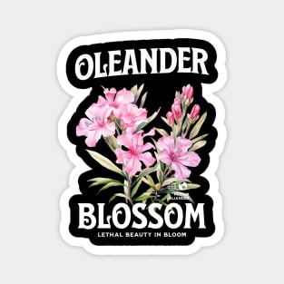 Oleander blossom,  Oleander Sweatshirt, flowers, floral art, watercolor illustration of nerium oleander, poisonous plant, wild oleander Magnet