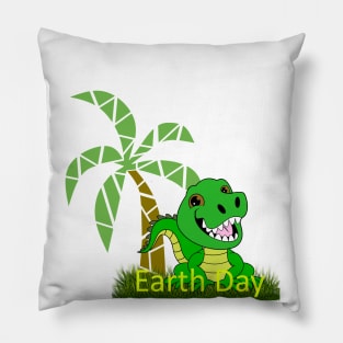 Earth Day Gator Pillow