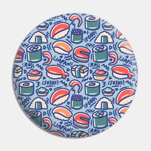 Radical 80s Sushi Party Pin