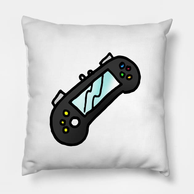 Handheld Game Controller Pillow by VANDERVISUALS