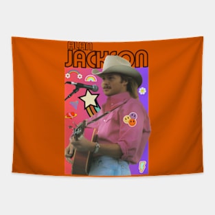 Alan Jackson 90s style art retro music vintage 80s Tapestry