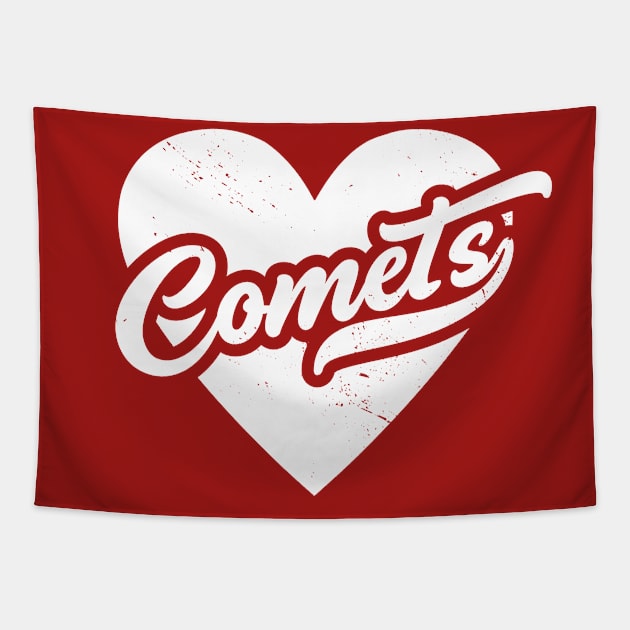 Vintage Comets School Spirit // High School Football Mascot // Go Comets Tapestry by SLAG_Creative