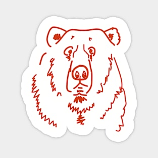 Befuddled Bear Magnet