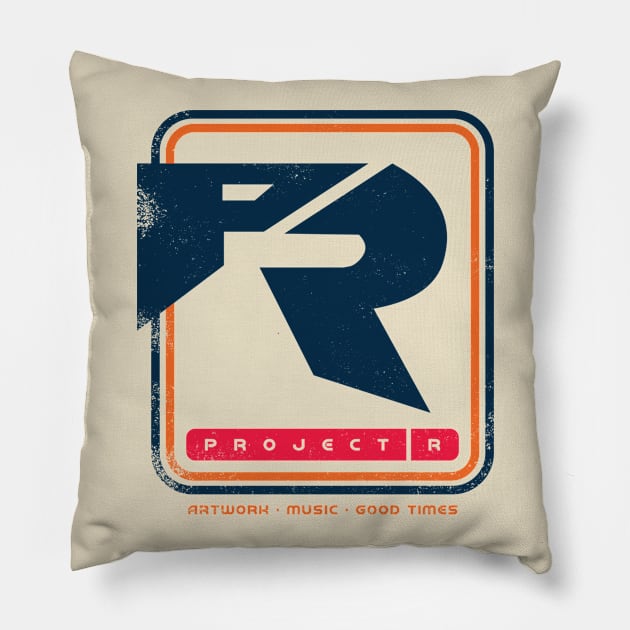 Project R - Retro Logo Pillow by PRWear