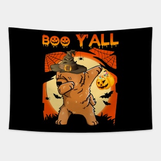 Chow Chow Dabbing Boo Yall Ghost Halloween Tapestry