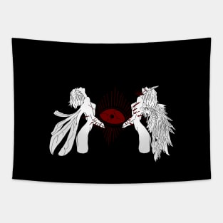 angel and eyes Tapestry