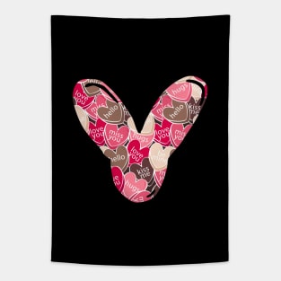 Valentines Letter Y Tapestry