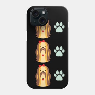 shih tzu dog pattern Phone Case