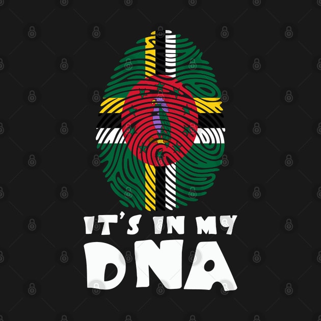 Womens It's in my DNA Dominica Flag Dominican by rebuffquagga