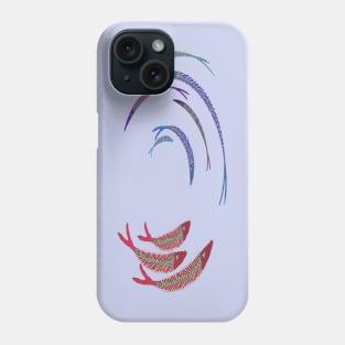 Fishes swimming in circles (1) Phone Case