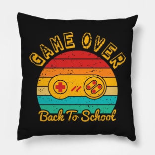 Game Over Back To School Pillow