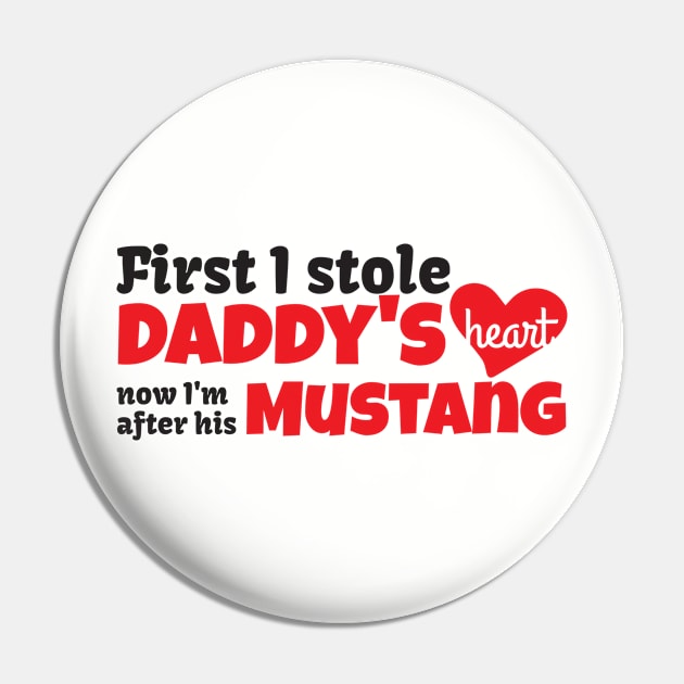 Daddy's Mustang Pin by SoCalmama Creations