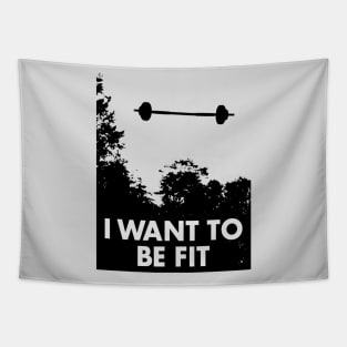 Funny Retro Vintage Gym Workout Meme Tapestry