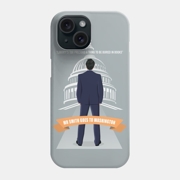 Mr Smith Goes To Washington - Alternative Movie Poster Phone Case by MoviePosterBoy