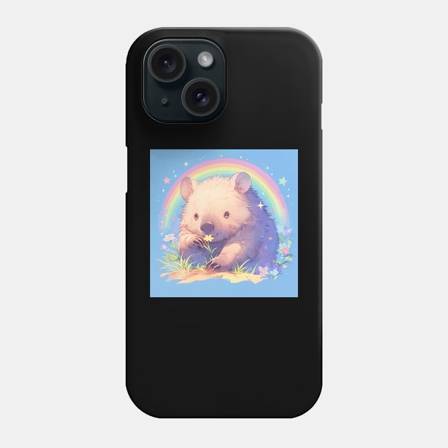 The Wombat says Stop and smell the flowers! Phone Case by TheWombatsDen