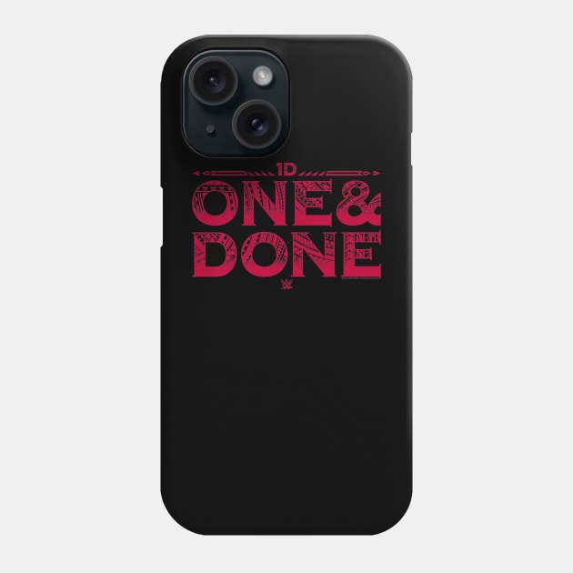 The Bloodline 1d One & Done Blood Red Text Logo Phone Case by Holman