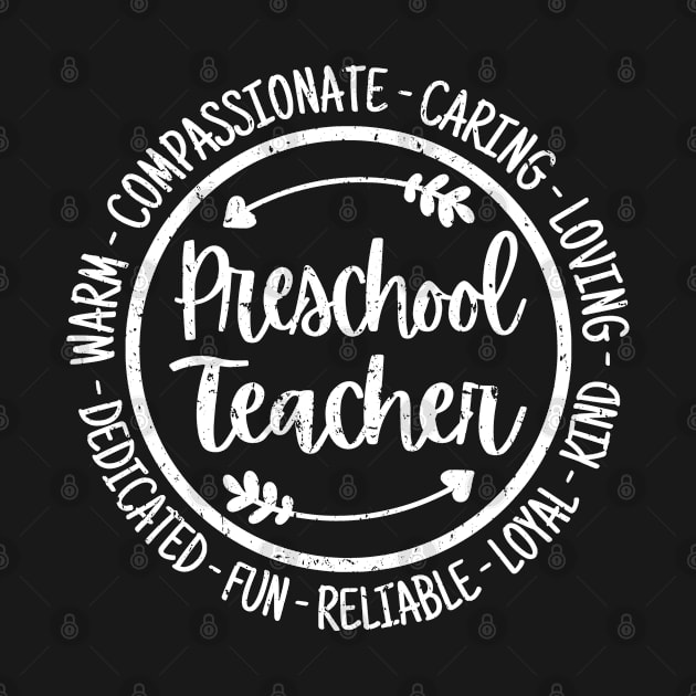 Preschool Teacher Vintage by HeroGifts