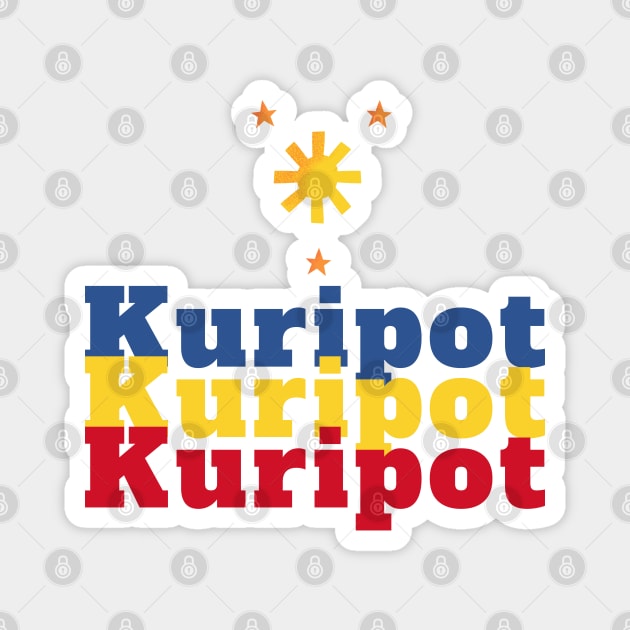 pinoy pride 3 stars and a sun ilocano kuripot Magnet by CatheBelan