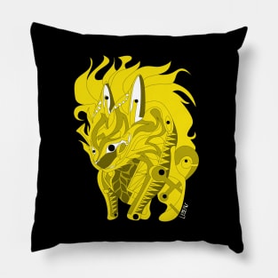 esquilax rabbit hunger of fire ecopop kaiju beast art Pillow