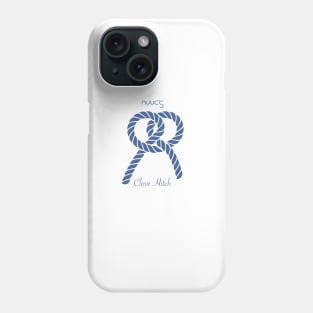 Nautic Clove Hitch Knot by Nuucs Phone Case