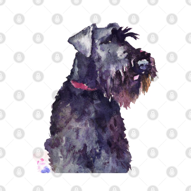 Watercolor Giant Schnauzer - Dog Lovers by Edd Paint Something