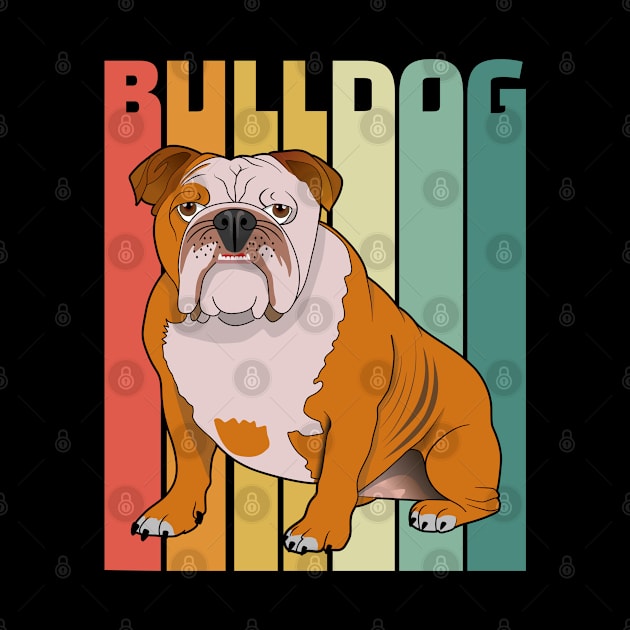 English Bulldog - English Bulldog Retro by Kudostees