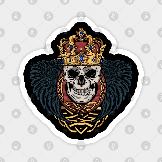 THE KINGS SKULL Magnet by beanbeardy