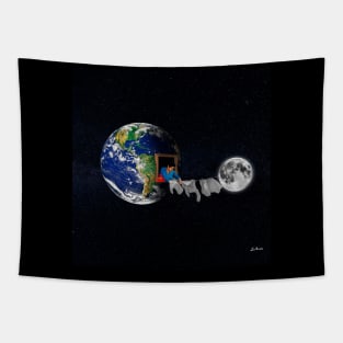 Drying clothes in the Space Tapestry
