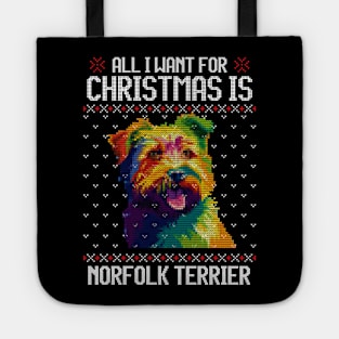 All I Want for Christmas is Norfolk Terrier - Christmas Gift for Dog Lover Tote