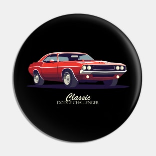 Challenger Classic srt Muscle Car Pin